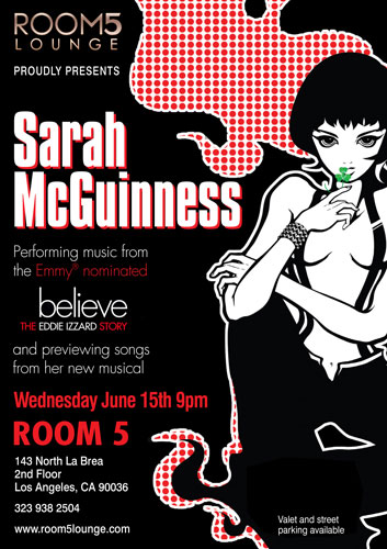 Sarah McGuinness Performing at Room 5, LA